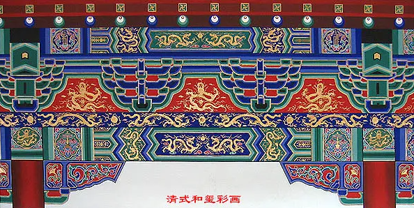 道滘镇中国建筑彩画装饰图案